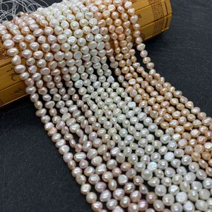 Natural Freshwater Pearl Beads Rice Shape High Luster Loose Beads For DIY Necklace Bracelet Making Women Jewelry Accessories