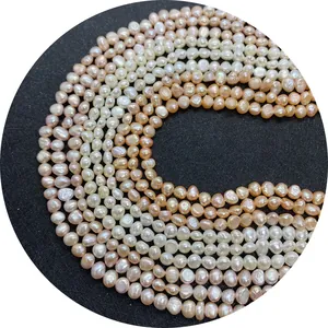 Natural freshwater pearl beads in mixed colors for DIY jewelry making necklaces