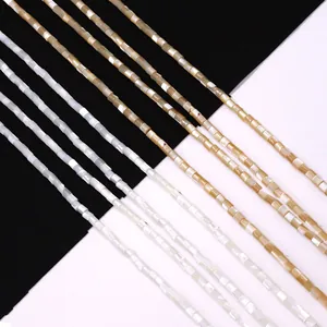 Natuurlijke Zeeschelp Kralen Cilinder Buis Losse Kralen Trochus Schelp Voor DIY Sieraden Maken Ketting Armband Kunstparelmoer
