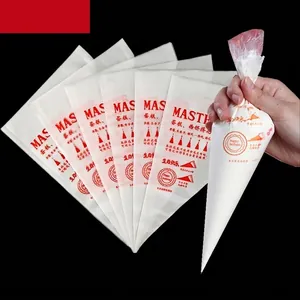 Disposable Piping Bags Thickened PE Plastic Anti Slip Icing Decorating Bag For Cake Cream Cookies Cupcake Baking Tools