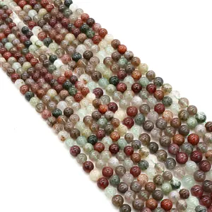 Perles rondes en quartz rutilé naturel pour la création de bijoux DIY multicolores