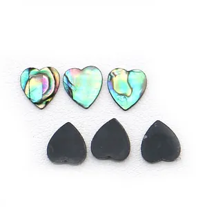 Irisierende Abalone Muschel Herz-Acryl-Patches für DIY Schmuckherstellung
