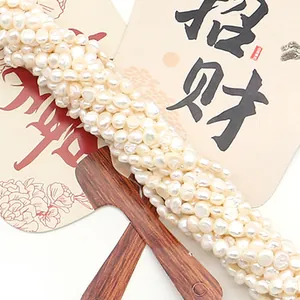 Natural 4-5mm baroque freshwater pearls in creamy white for DIY jewelry making