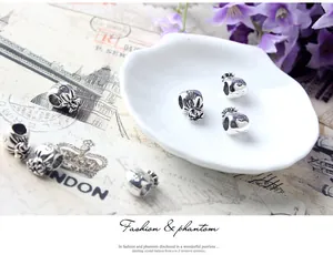 Détail macro du charm sac d'argent en argent vintage avec signe dollar sur coquille