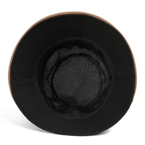 Elegant UV protection wide brim sun hat for women with bicolor breathable cotton design