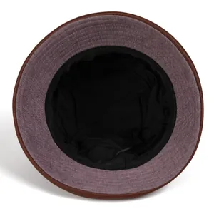 Purple sun hat for elderly women featuring breathable fabric and wide brim protection