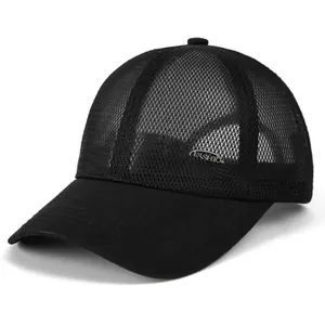 Zomer Ademende Mesh Baseballpet Voor Heren Polyester Katoen Effen Kleur Verstelbare Snapback Trucker Pet Outdoor Zonbescherming Klep Pet