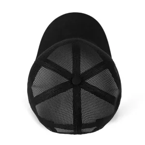 Klassieke zwarte verkoelende mesh baseballpet met ademend truckerpet-ontwerp