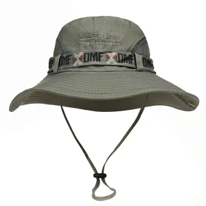 Cappello da sole traspirante da uomo con tesa larga e cinturino regolabile