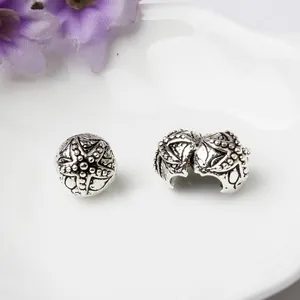 Ensemble de breloque étoile de mer et perle d'arrêt argentée pour bijoux DIY