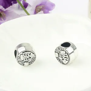 Vintage Legierung Antiksilber Meereslebewesen Relief Großloch Charms Perlen Tropischer Fisch Muschel Muster Für DIY Armband Halskette Schmuckherstellung