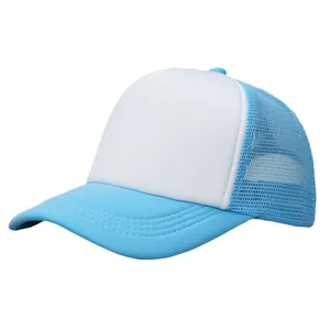 Casquette de baseball en mesh bleu et blanc pour enfants et activités de plein air