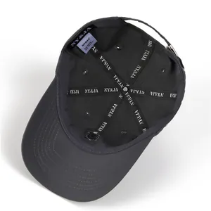 Dark grey quick-dry baseball cap featuring durable inner lining and adjustable metal buckle