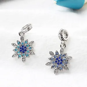 Weihnachten DIY Schneeflocke Legierung Charm Zirkonia Anhänger Für Schmuckherstellung Handtaschen Armbänder Damen Winter Zubehör