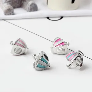 Ciondoli Creativi a Forma di Ombrello in Lega per Creazione di Braccialetti e Collane Fai da Te Perline Smaltate Accessori per Gioielli Donna