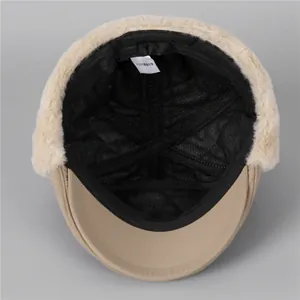 Chapeau de trappeur d'hiver avec cache-oreilles en peluche et doublure matelassée
