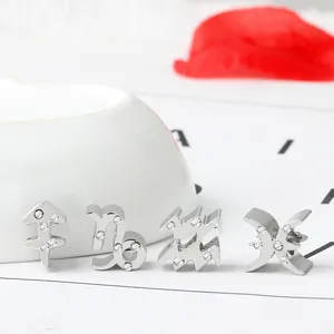 Pendentifs zodiaque argentés polis avec strass blancs pour la création de bracelets