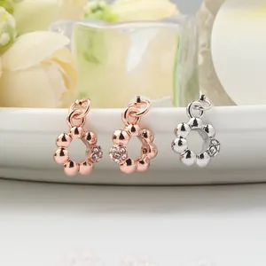 Exquisite Legierung Zirkonia Blume Sicherheitskette Für Armband Anti Drop Verschluss Charm Zubehör Für Damen Schmuck Geschenk