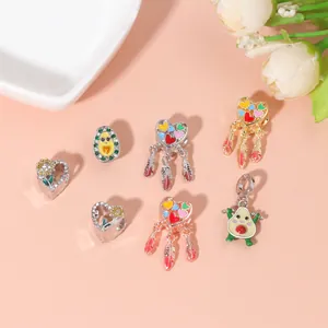 Rainbow heart dreamcatcher and sunflower alloy beads for DIY jewelry bracelets