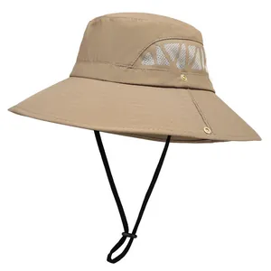 Chapeau de Pêcheur Homme Protection Solaire Large Bord Respirant Séchage Rapide Pour Pêche Randonnée Été Chapeau Décontracté