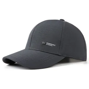 Gorra de Béisbol Casual para Hombre Transpirable Protección Solar Sombrero Ajustable al Aire Libre Con Logo Metálico de Escudo