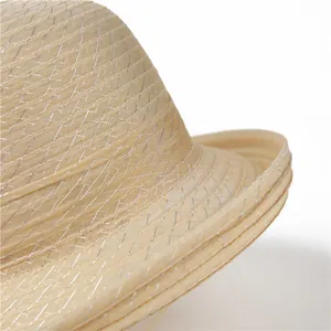 Elegant beige organza sun hat with silver glitter mesh and stylish rolled brim for women