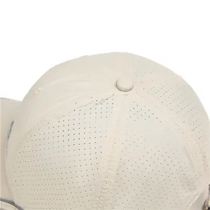 Lightweight breathable beige summer sun hat with quick-dry mesh for outdoor sports