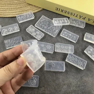 3D Nail Art Silicone Mold Transparent Flower Ocean Shell DIY Craft Jewelry Decoration Manicure Accessory Tool