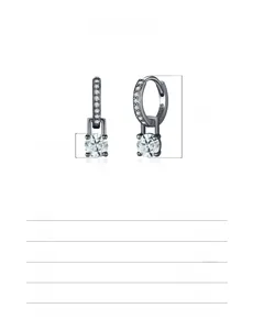 Detailed specs of S925 silver 0.5ct moissanite earrings with 18mm height measurements