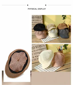 Detail of breathable woven octagonal hats showing interior sweatband and various colors