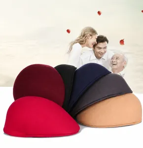 Detailed view of warm wool blend flat caps in six assorted colors for winter