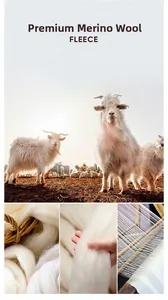 Detailed view of natural premium wool texture and traditional sheep fiber processing