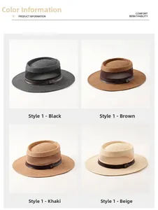 Dettaglio di cappelli di paglia intrecciata in nero, marrone, kaki e colore beige