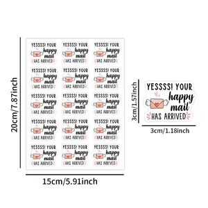 Adesivi rosa per confezioni aziendali e decorazioni per scrapbooking