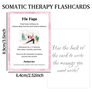 24 Somatische Therapie Flashkarten für Yin Yoga Praxis und Emotionsregulations-Guide