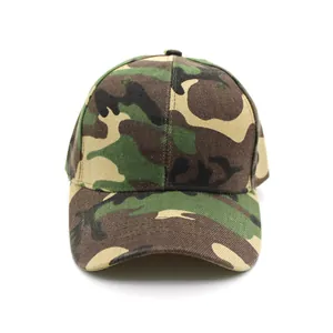 Klassische Camouflage-Baseballkappe mit gebogenem Schirm und 6-Panel-Outdoor-Design