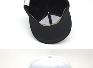 Detail view of cotton baseball cap interior structure with sweatband and stitching details