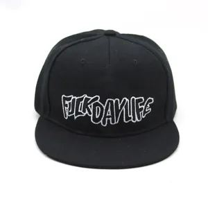 Cotton Embroidered Snapback Hat For Men Women Flat Brim Baseball Cap Adjustable Hip Hop Streetwear Outdoor Sport Sun Hat