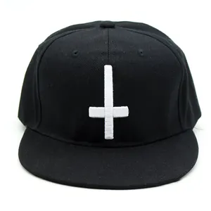 Hip Hop Baseballkappe Mit Invertiertem Kreuz Stickerei Flache Krempe Baumwolle Streetwear Snapback Hut Für Herren Damen Sonnenschutz