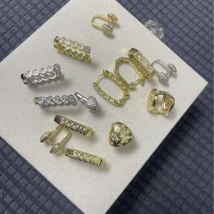 Trendy Copper Zirconia Earrings Gold Silver Plated Heart Geometric Stud Hoop Earrings For Women Niche Design Fashion Jewelry Gift