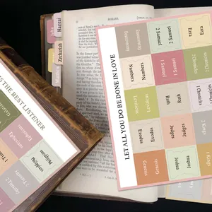Linguette colorate Morandi per Bibbia con versetti per marcare libri e quaderni
