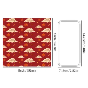 Χαρτί για την Κινεζική Πρωτοχρονιά 152mm x 152mm με παραδοσιακά σχέδια σύννεφων