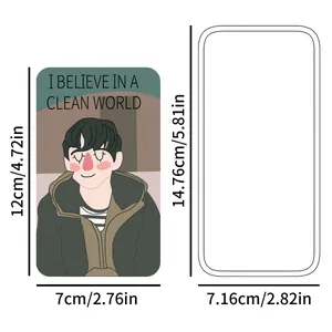 Good Omens Affirmation Deck cards with illustrations and dimensions for desktop display