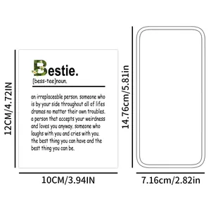 Creative Bestie themed bottle labels and waterproof adhesive stickers for party decor