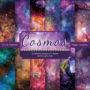 Sternenhimmel Galaxie Nebel Scrapbooking Material Papier Säurefrei Holzfrei Dekoratives Hintergrund Papier Pad Für DIY Journaling Album