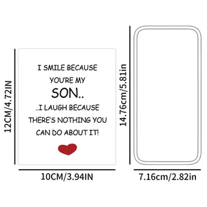 Detailed dimension guide for custom humor wine bottle labels and gift cards