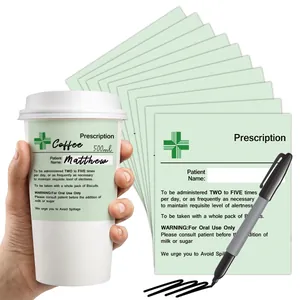 Divertidas Pegatinas para Tazas DIY Estilo Receta Calcomanías de Vinilo Impermeables para Taza de Café Etiquetas de Novedad Personalizadas