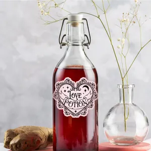 Adesivi per bottiglie di vino Love Potion di San Valentino per decorazione festa