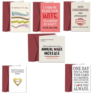 Cartes de Vœux Humoristiques Et Enveloppes Pour Amis Collègues Saint Valentin Anniversaire Travail Humour Musique Amour Cadeau