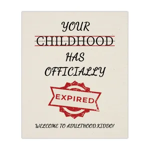 Detail shot of funny wine label stickers with humorous adult birthday greeting text
